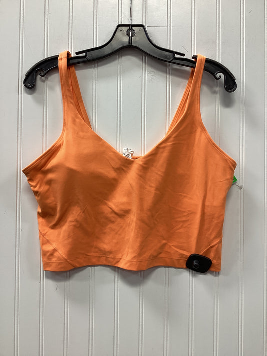 Athletic Bra By Lululemon In Orange, Size:14