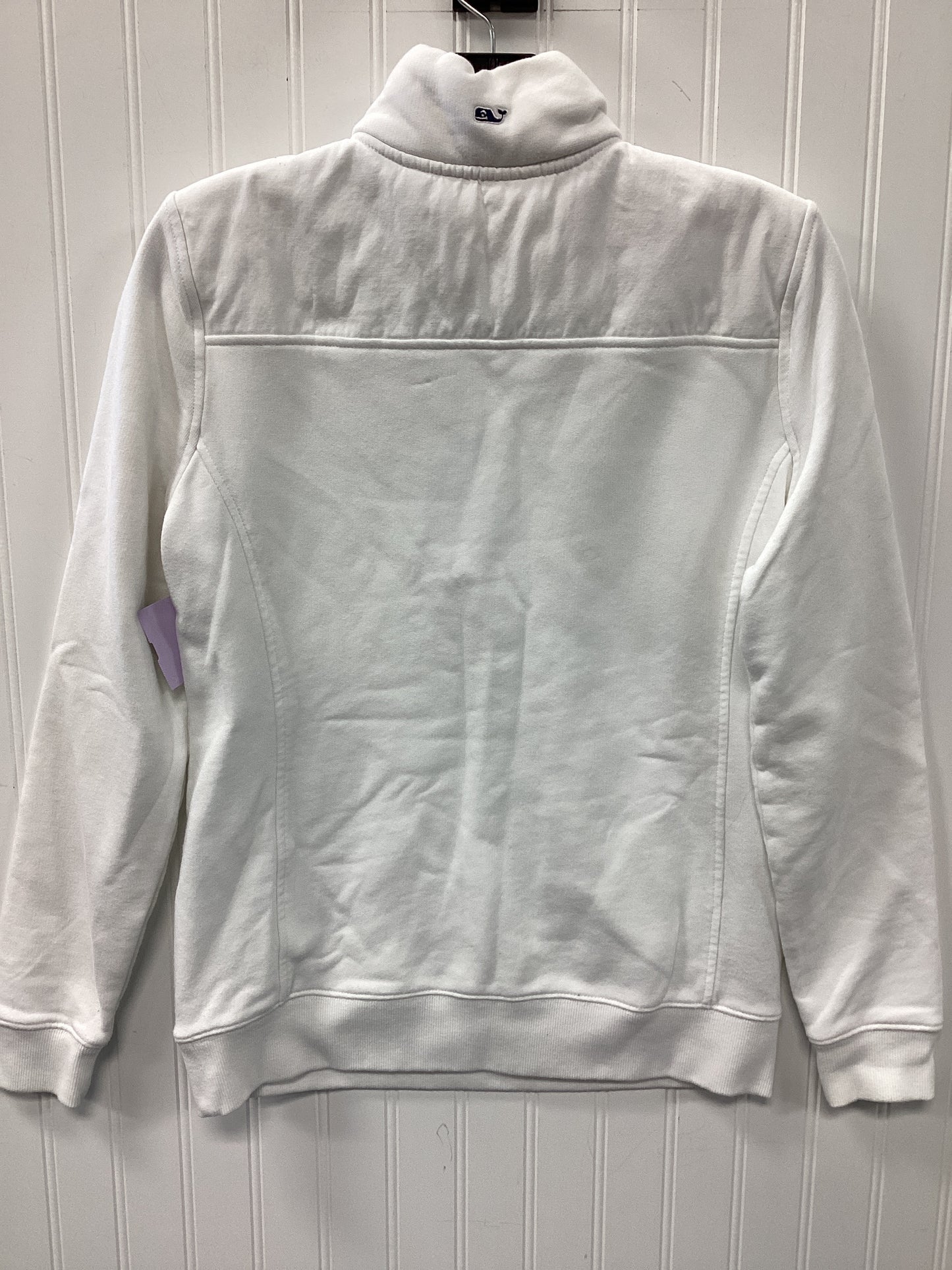 Sweatshirt Collar By Vineyard Vines In White, Size:S