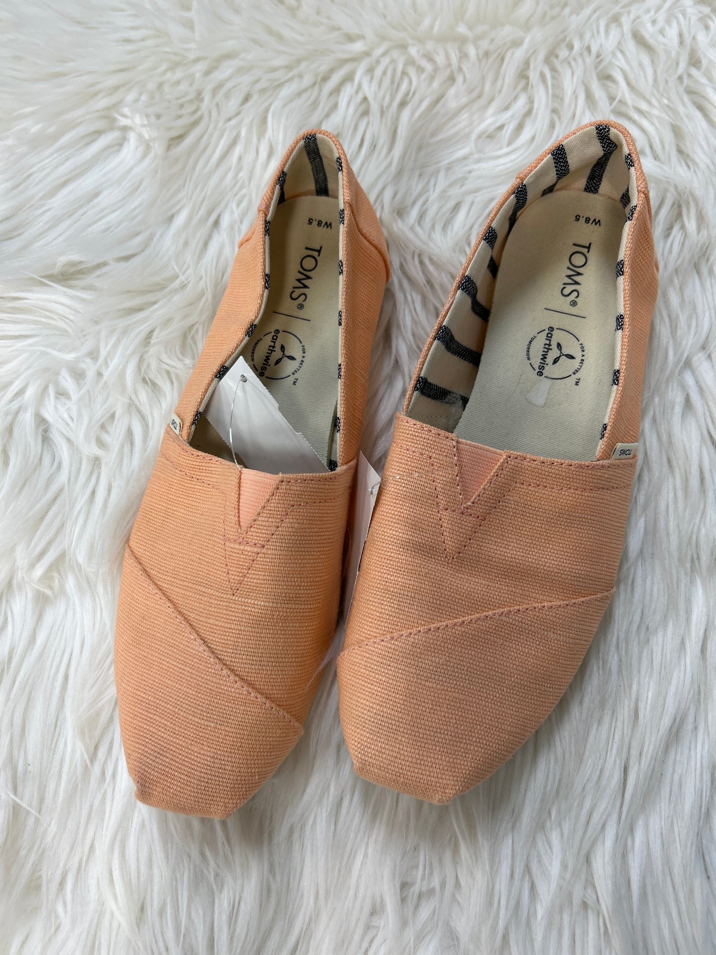 Shoes Flats By Toms In Orange, Size:8.5