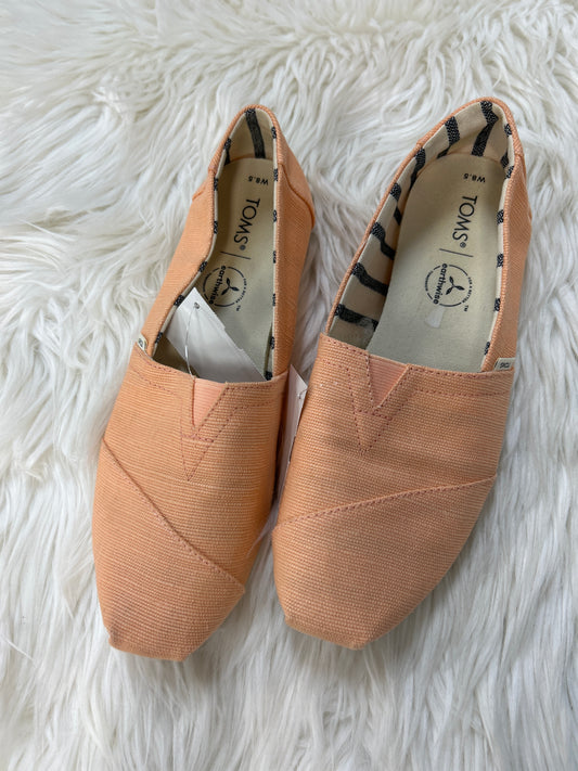 Shoes Flats By Toms In Orange, Size:8.5