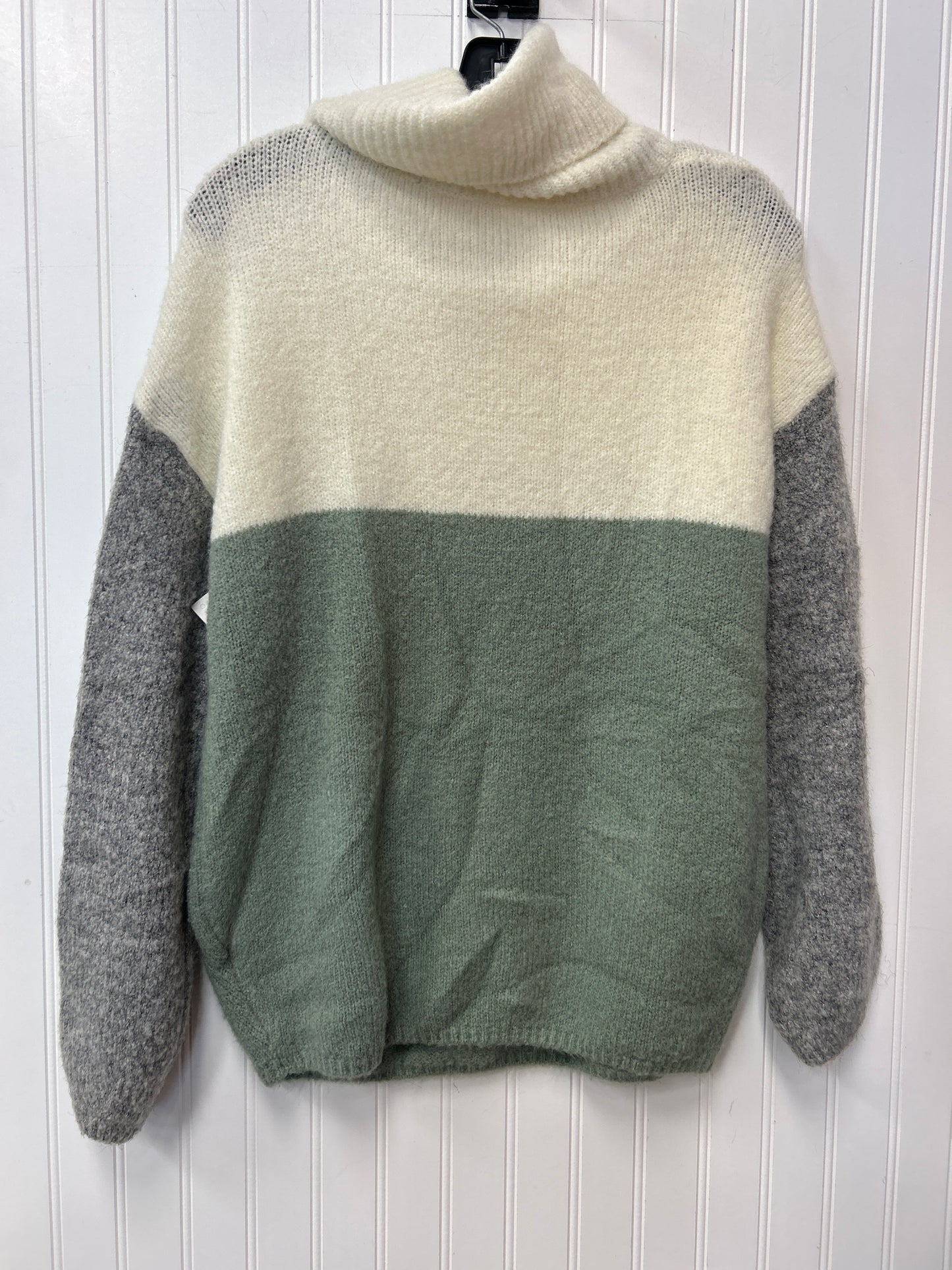 Sweater By Dreamers In Cream & Green, Size:L