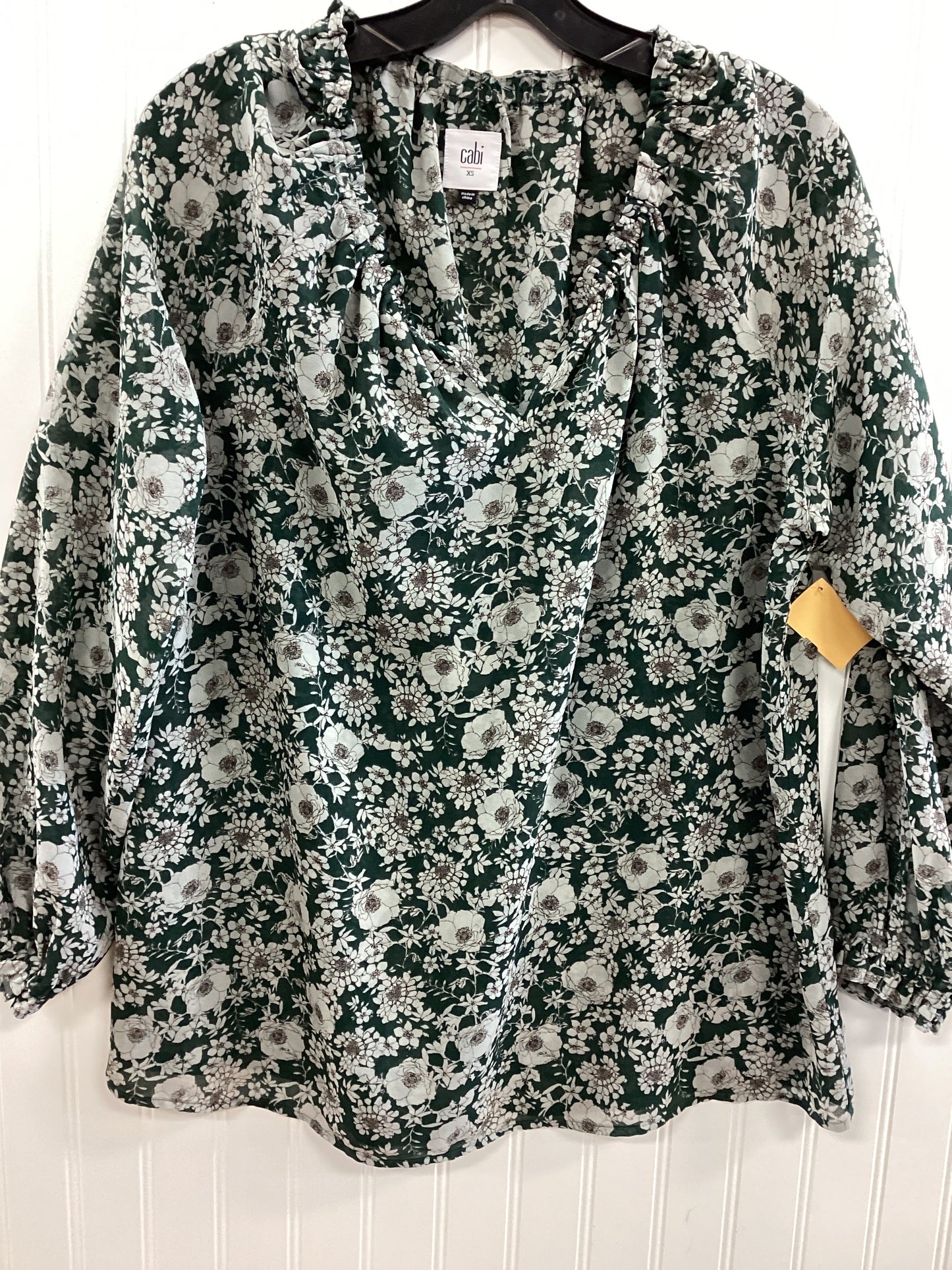 Top Ls By Cabi In Green, Size:Xs