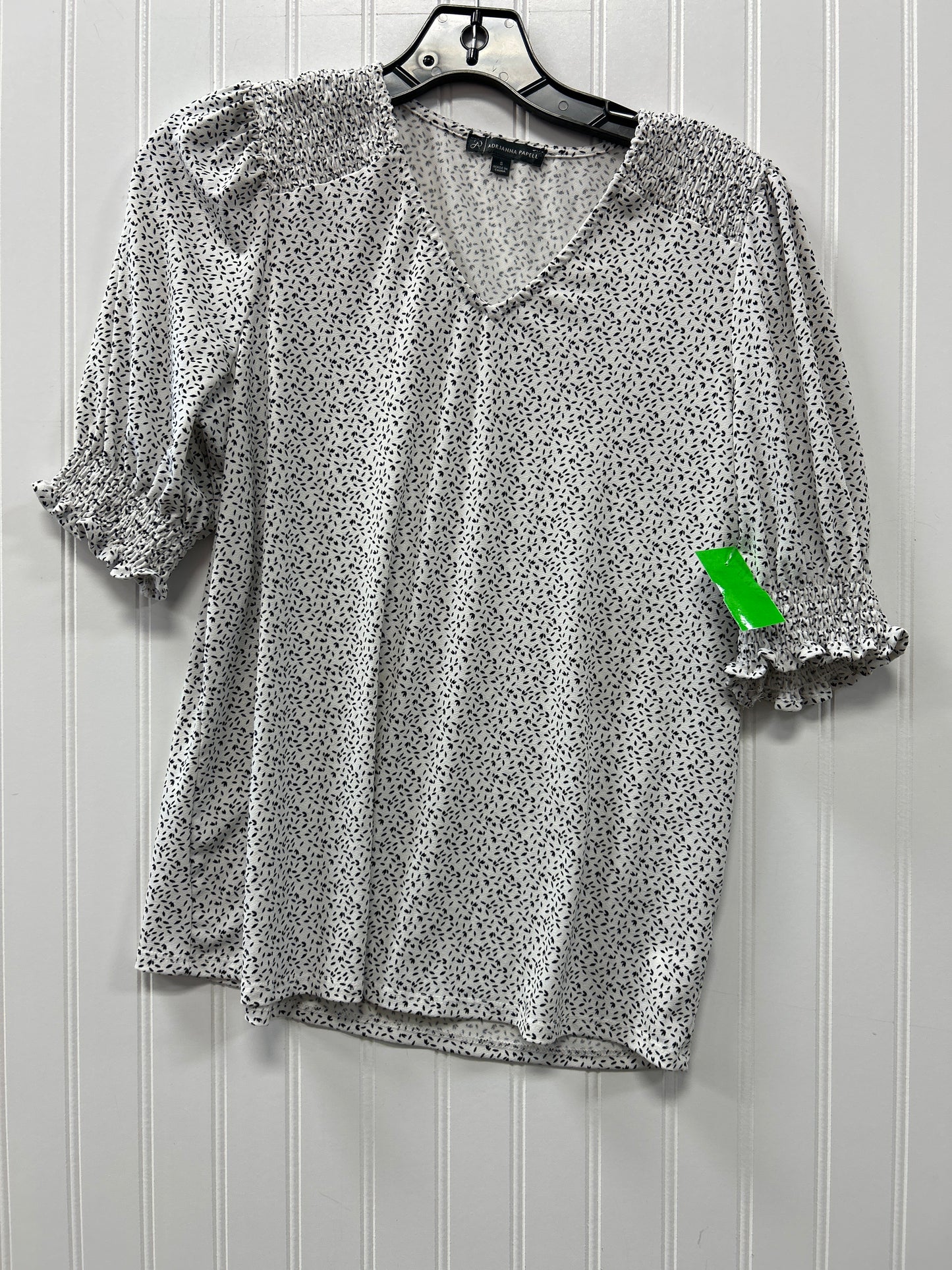 Top Ss By Adrianna Papell In Black & White, Size:S
