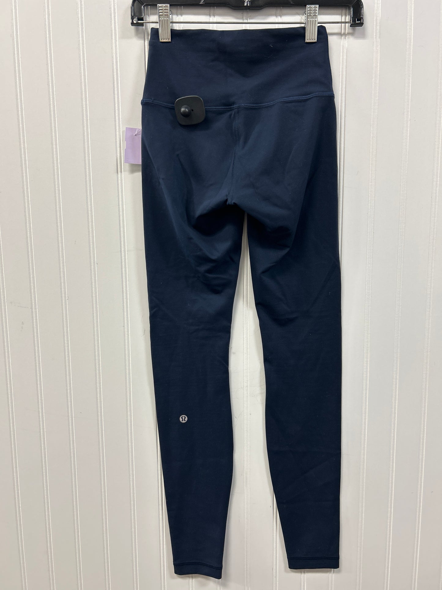 Athletic Leggings By Lululemon In Navy, Size:4