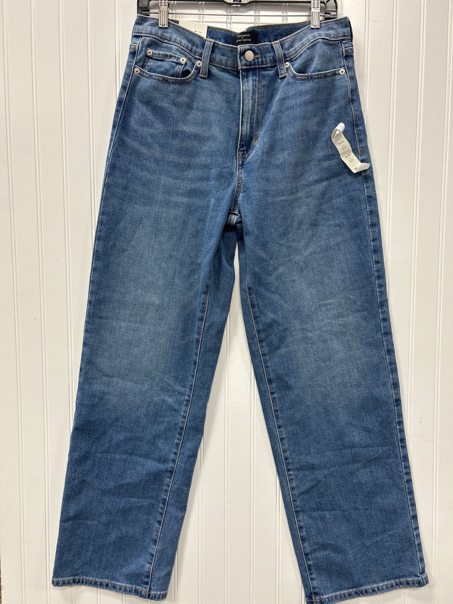 Jeans Wide Leg By Banana Republic In Blue Denim, Size:10L