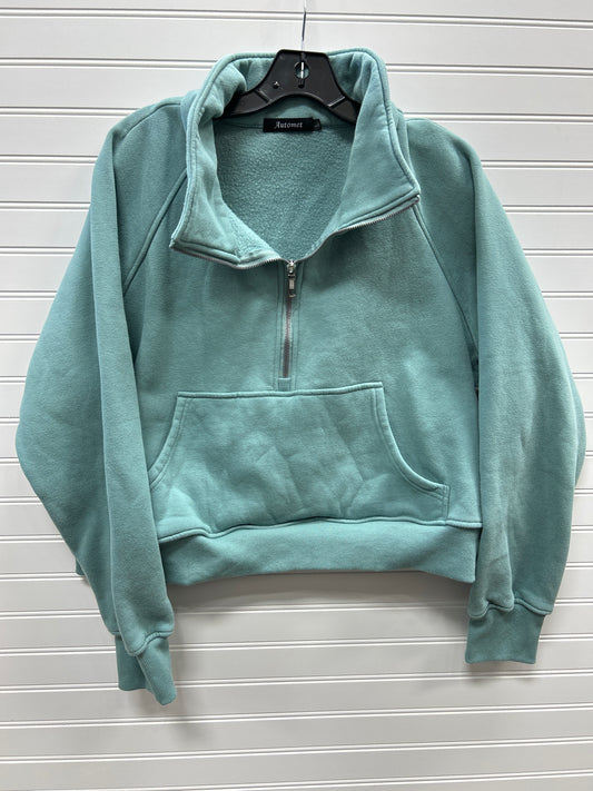 Athletic Top Ls Collar By Automet In Teal, Size:L
