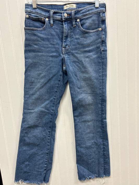 Jeans Straight By Madewell In Blue Denim, Size:4