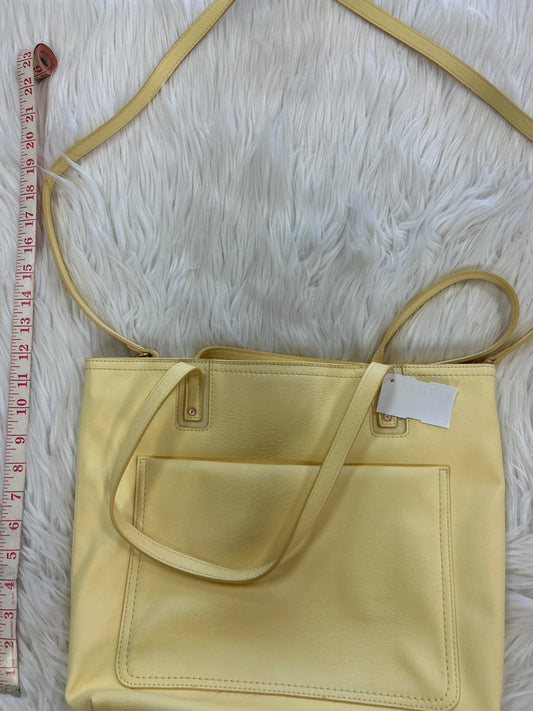Handbag By Lc Lauren Conrad In Yellow, Size:Large