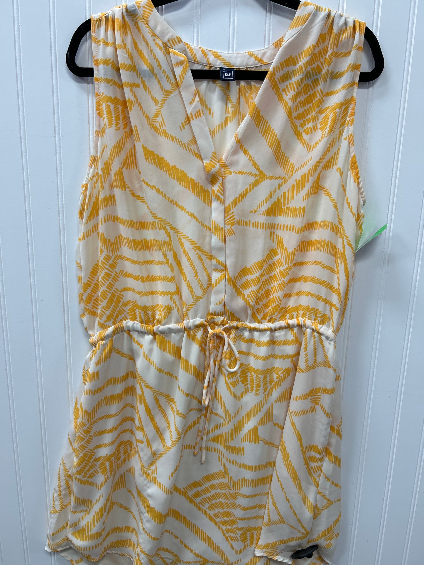 Dress Casual Midi By Gap In Yellow, Size:Xl