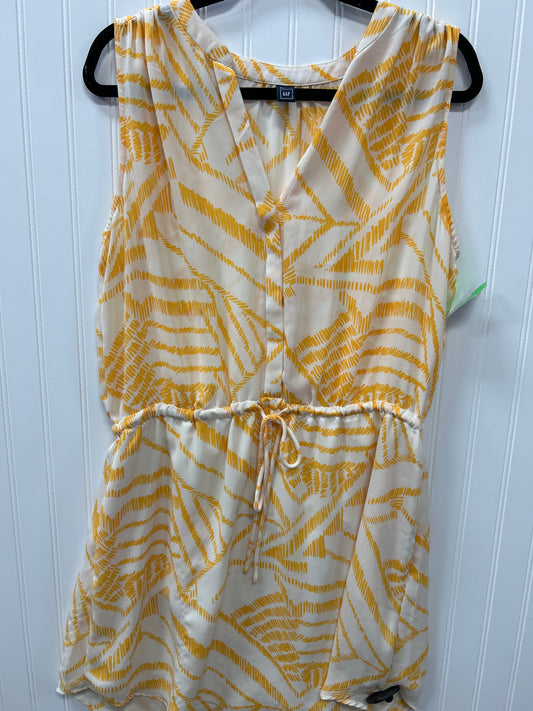 Dress Casual Midi By Gap In Yellow, Size:Xl