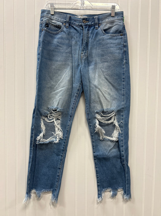 Jeans Straight By Kancan In Blue Denim, Size:4