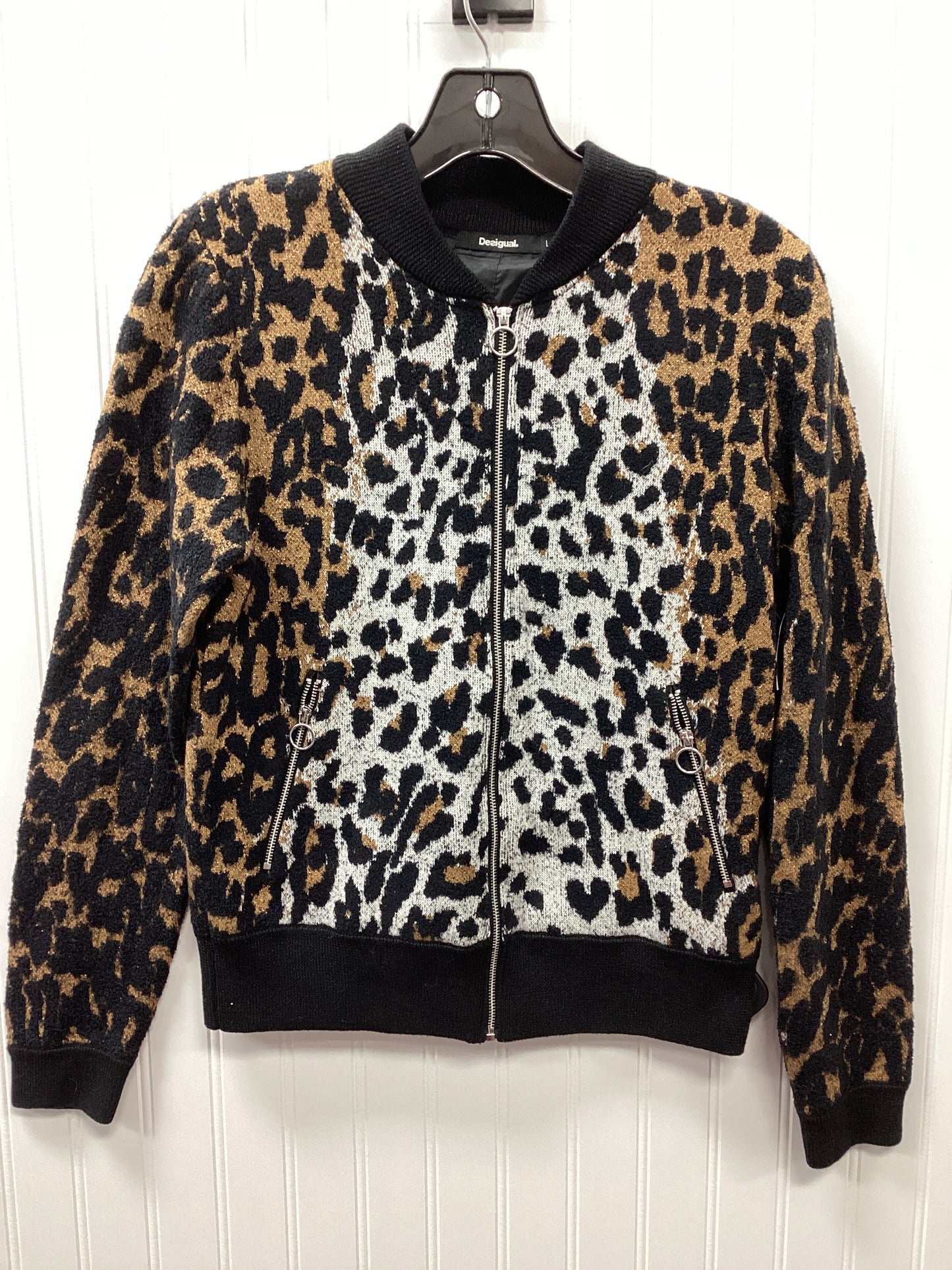 Jacket Other By Desigual In Animal Print, Size:L