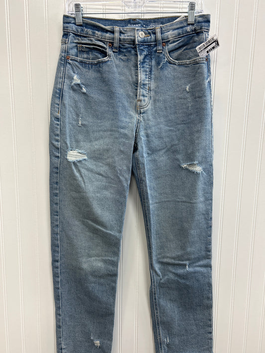 Jeans Straight By Old Navy In Blue Denim, Size:6