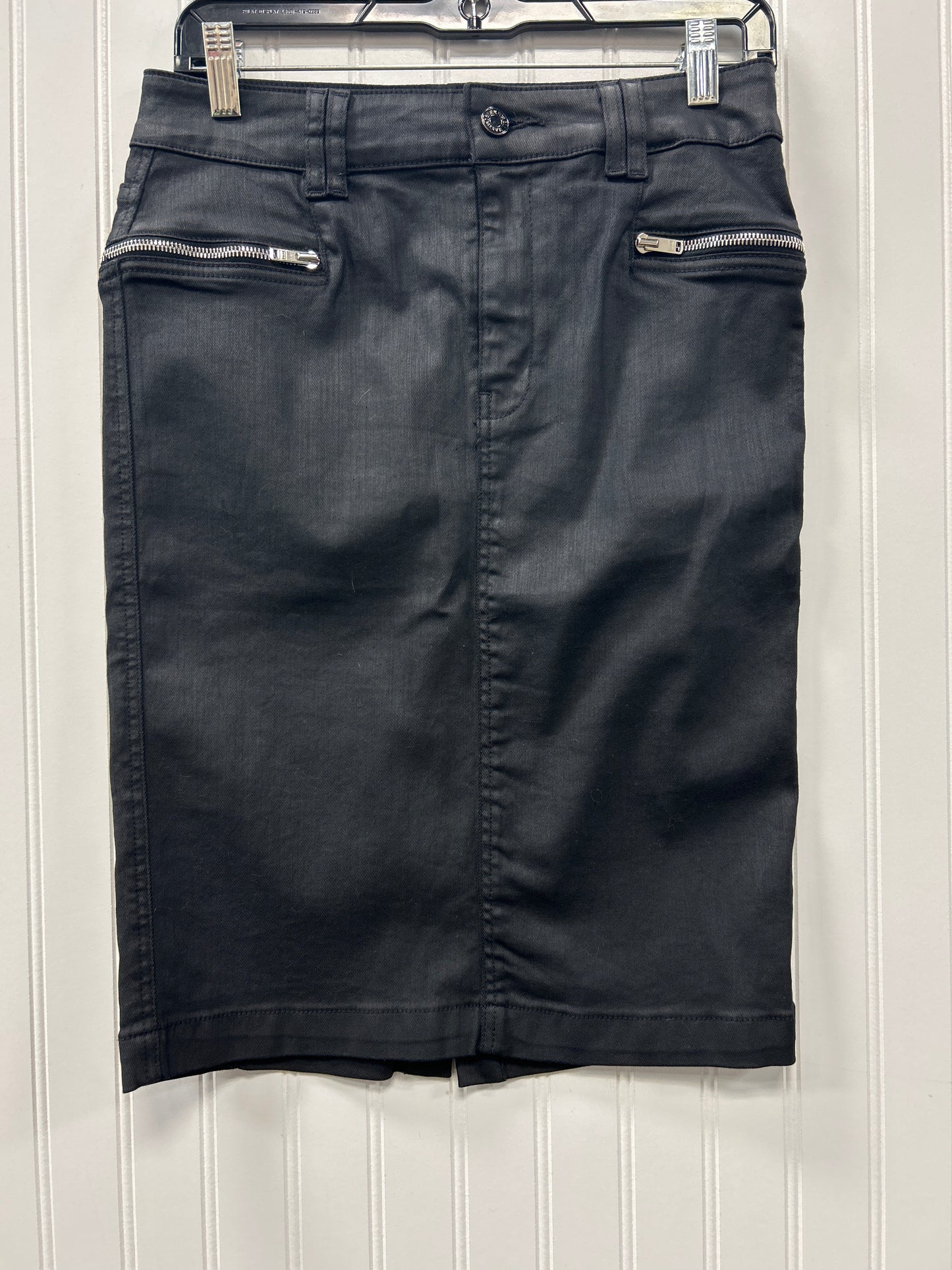 Skirt Midi By 7 For All Mankind In Black, Size:6