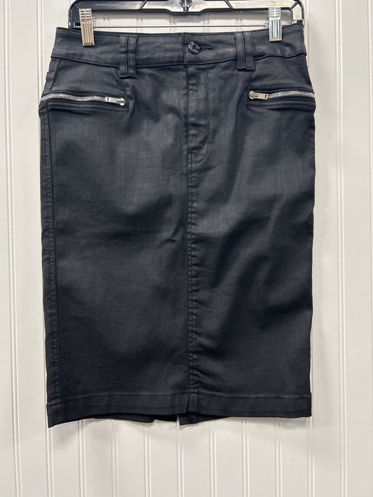 Skirt Midi By 7 For All Mankind In Black, Size:6