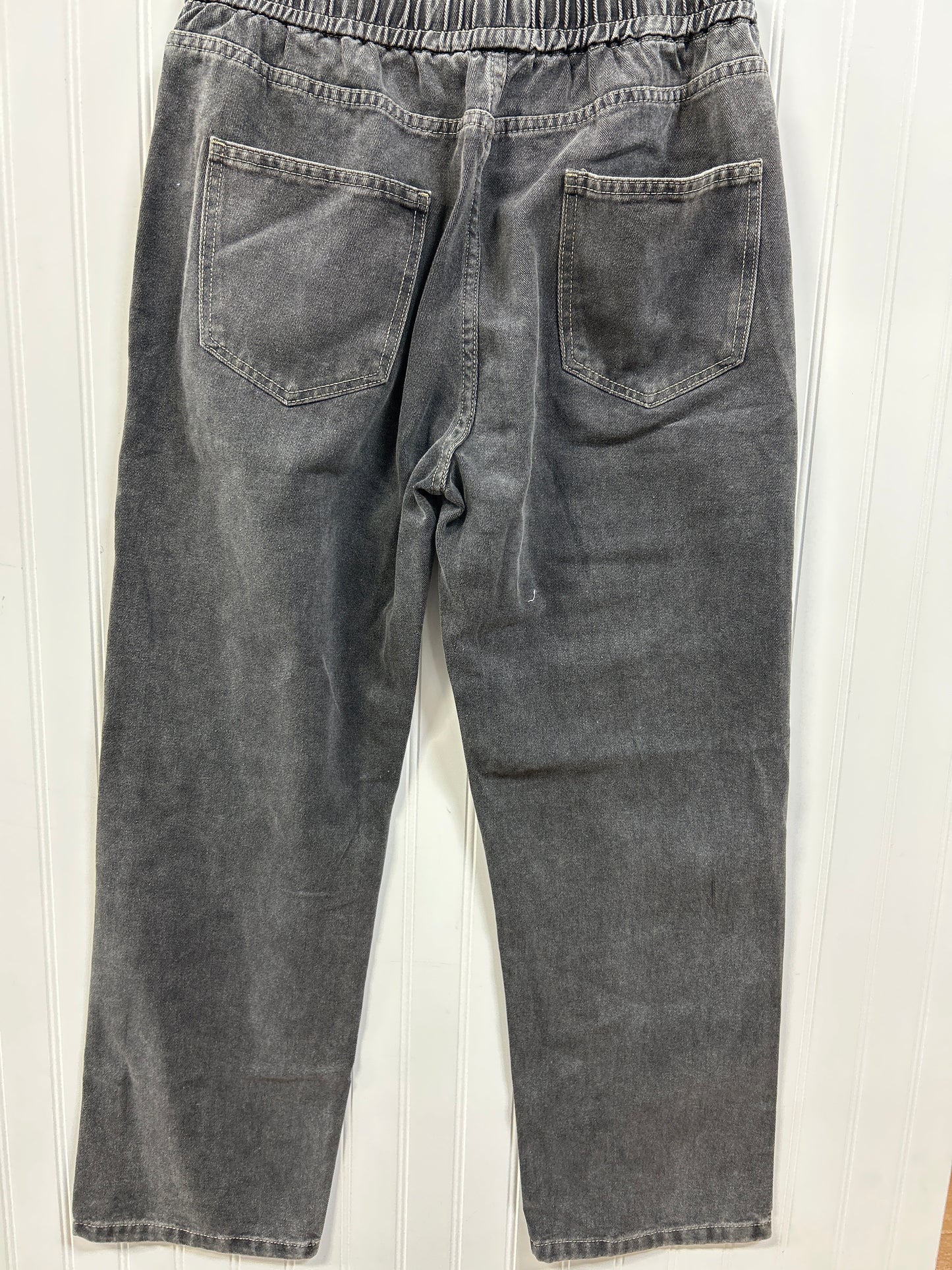 Jeans Wide Leg By Cmc In Black Denim, Size:Xl