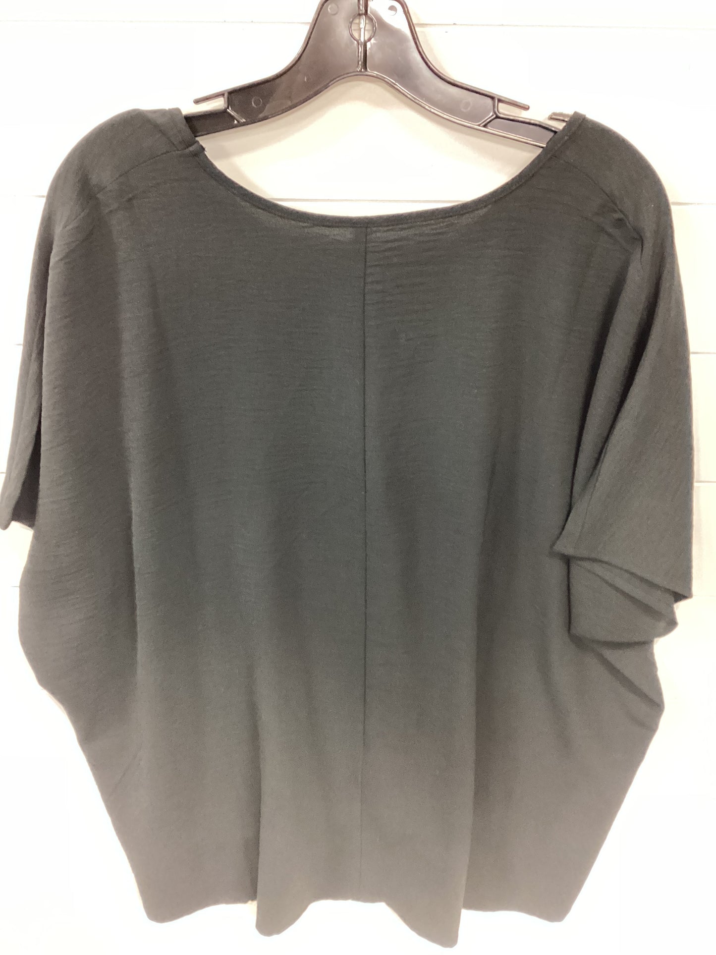 Top Ss By Zenana Outfitters In Black, Size:L