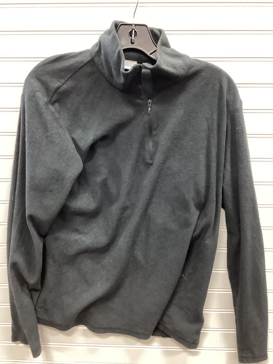 Athletic Top Ls Collar By Columbia In Black, Size:Xl