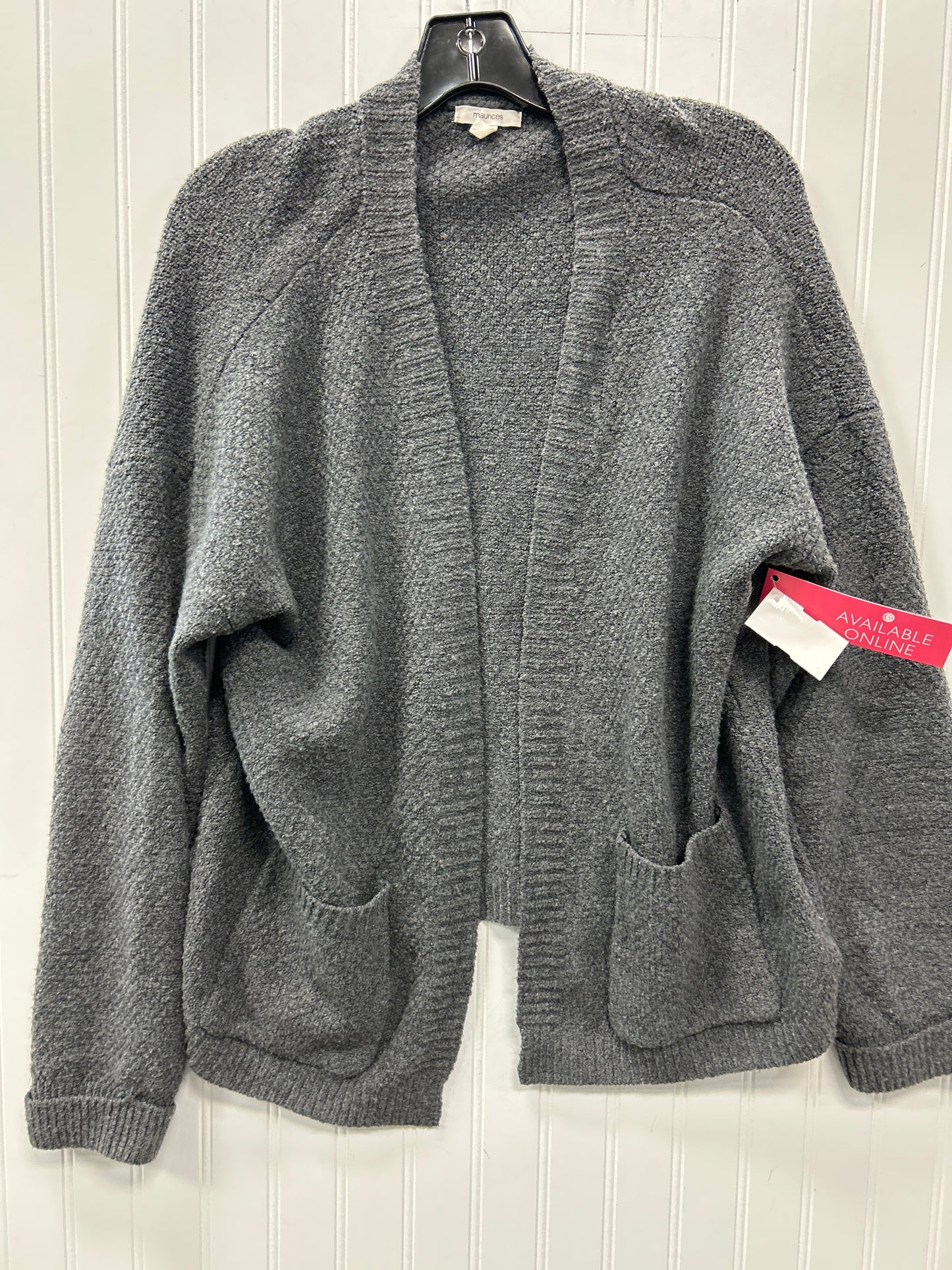 Sweater Cardigan By Maurices In Grey, Size:M