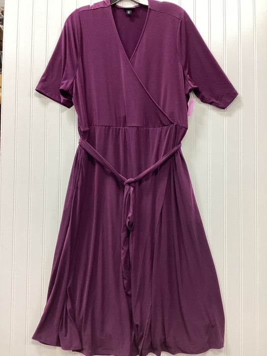 Dress Casual Midi By Torrid In Purple, Size:2X