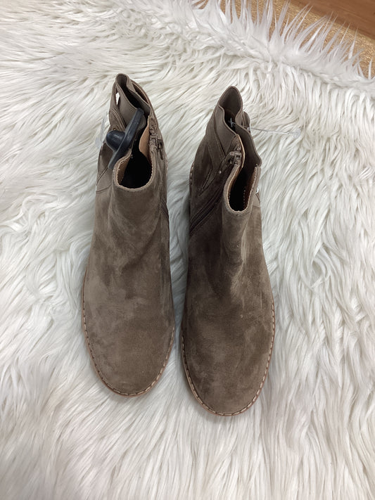 Boots Ankle Heels By Giani Bernini In Taupe, Size:7.5