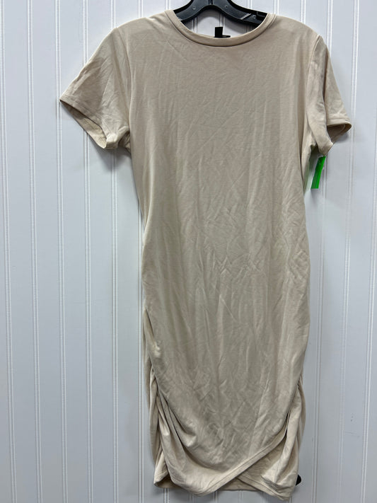 Dress Casual Midi By Express In Cream, Size:S