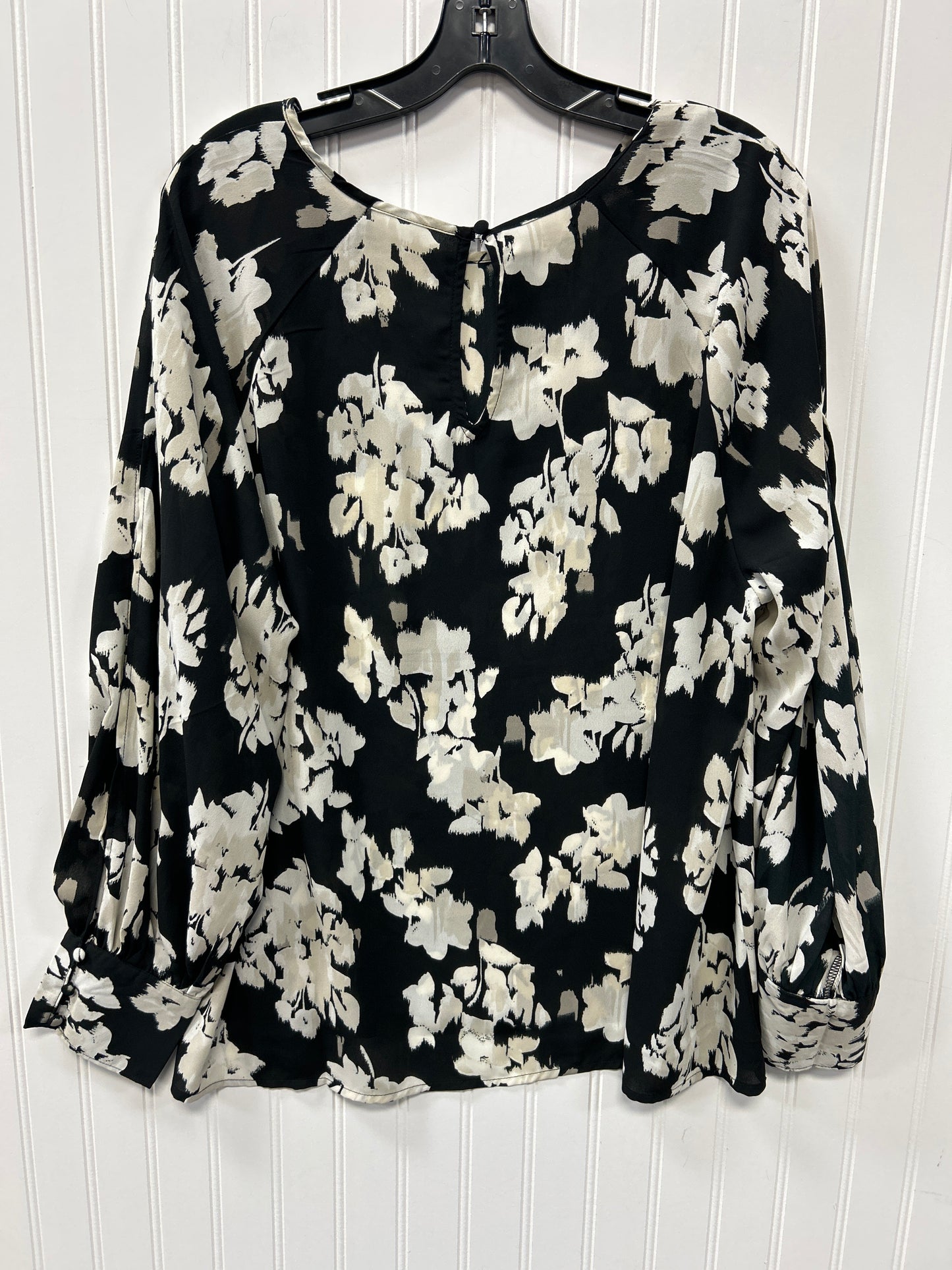 Blouse Ls By Maurices In Black, Size:Xxl