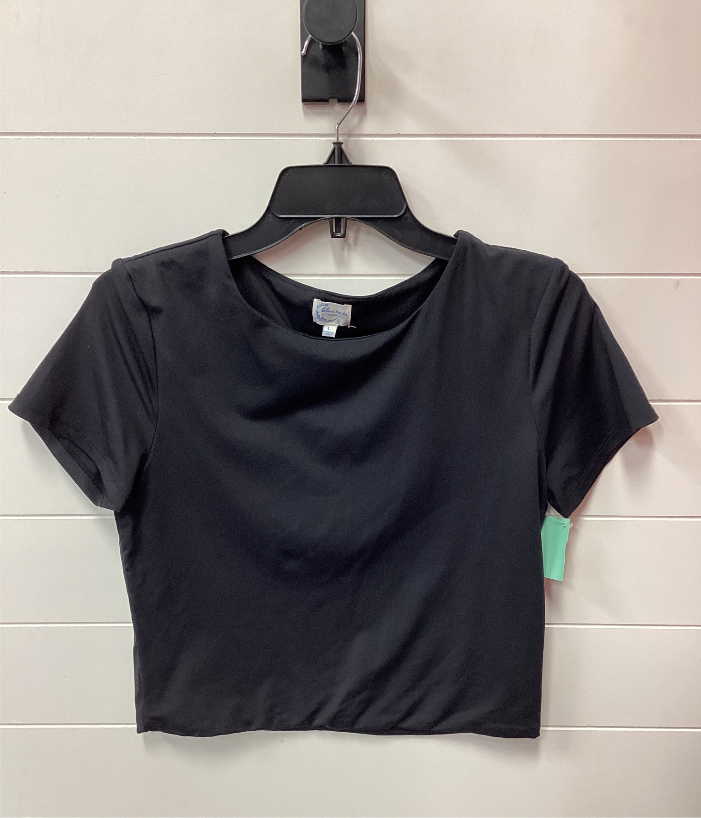 Top Ss Basic By Blue Rain In Black, Size:L