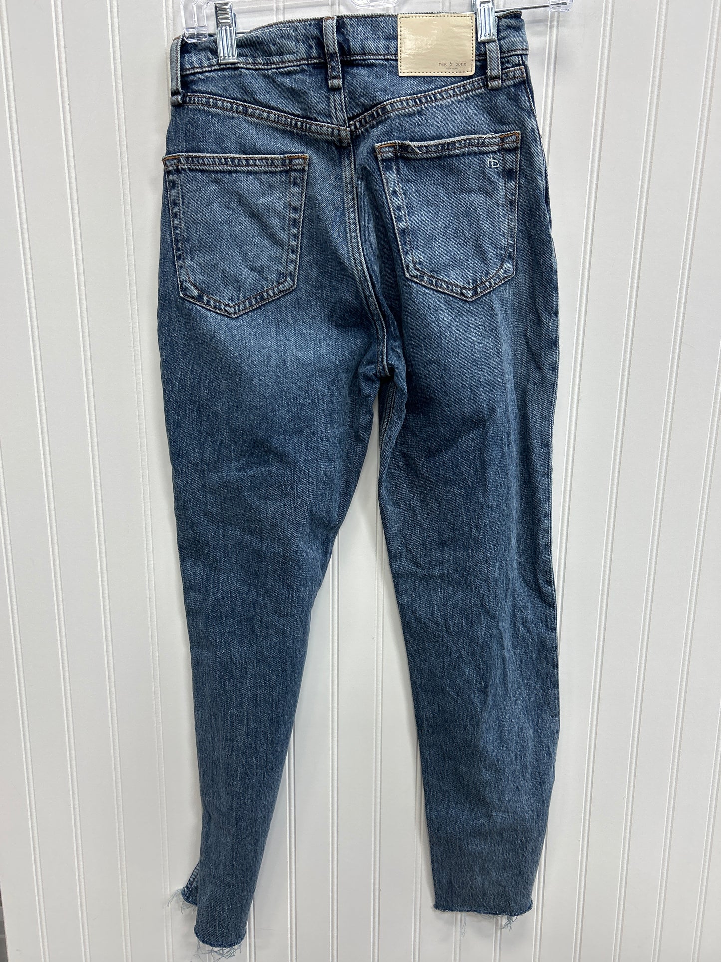 Jeans Straight By Rag And Bone In Blue Denim, Size:0