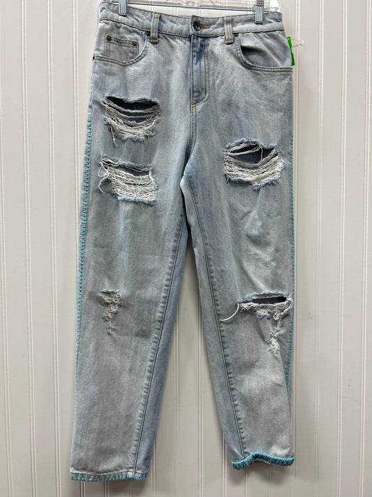Jeans Straight By Clothes Mentor In Blue Denim, Size:6