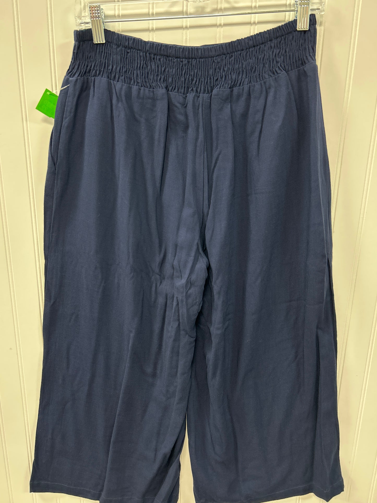 Pants Linen By Gibson In Navy, Size:M