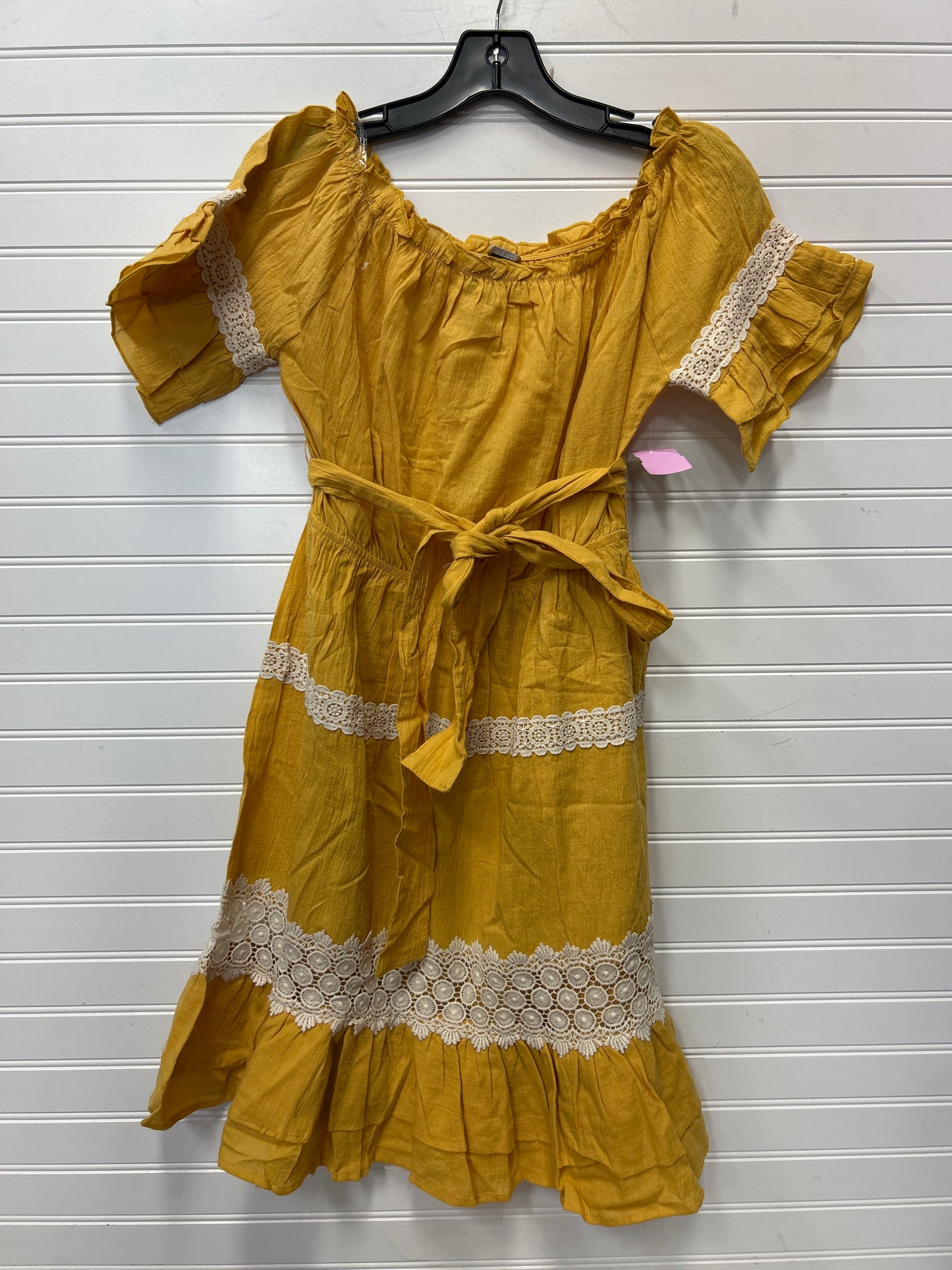 Dress Casual Midi By Hayden La In Yellow, Size:M