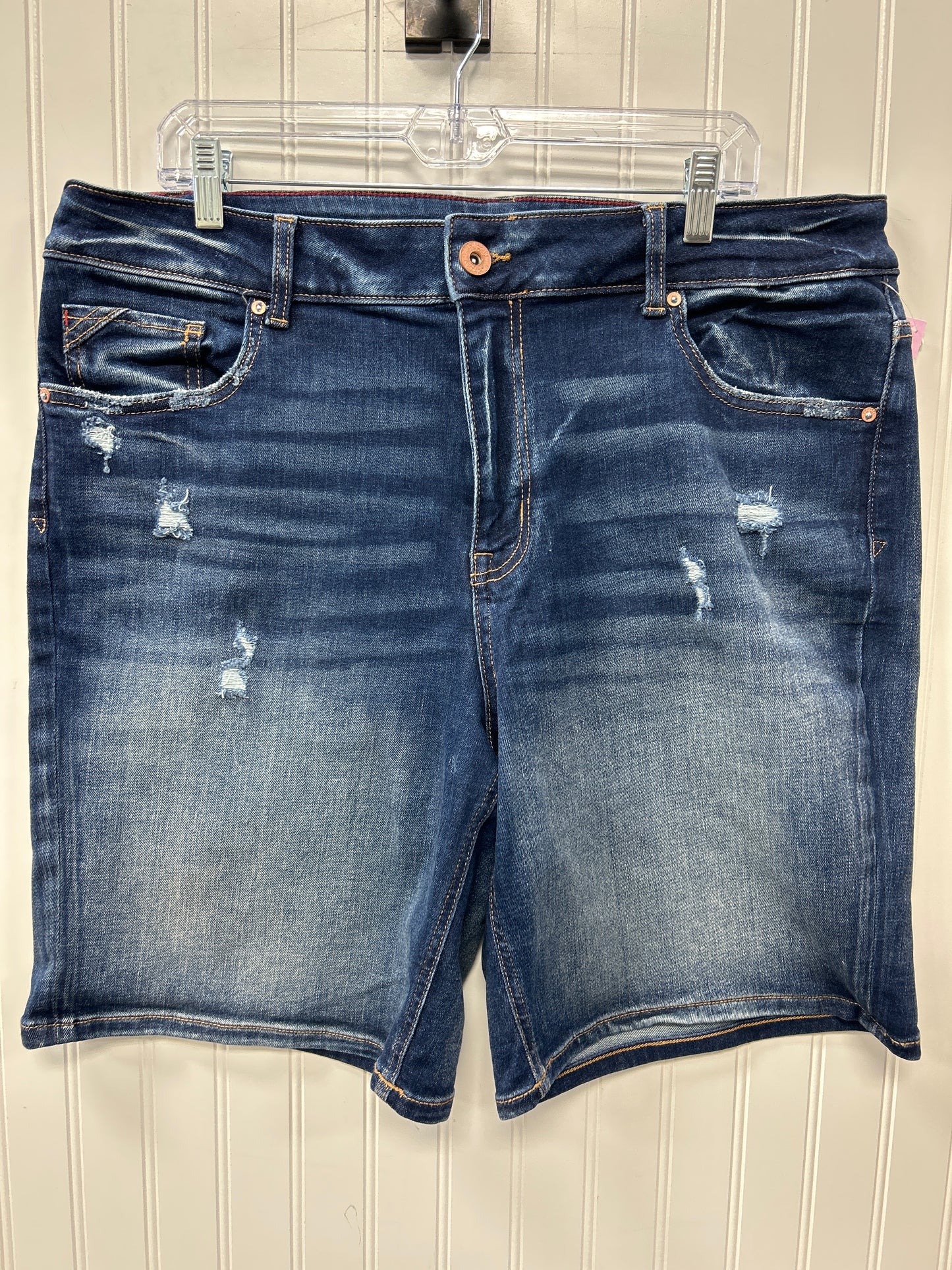 Jeans Straight By Lucky Brand In Blue Denim, Size:8
