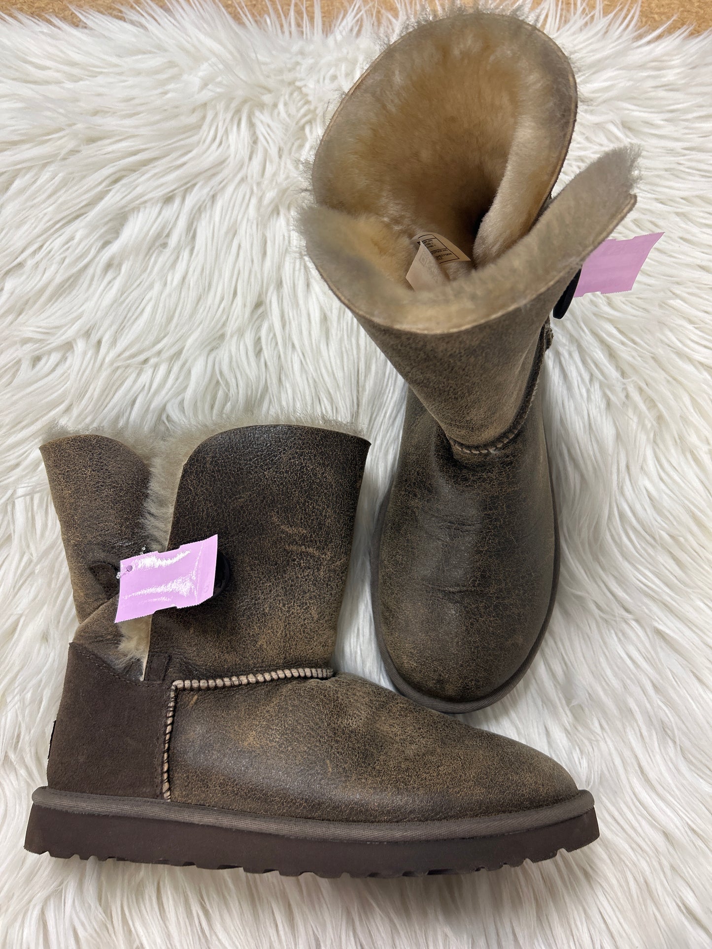 Boots Designer By Ugg In Taupe, Size:9 NEW