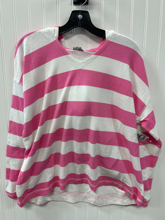 Top Ls By Talbots In Pink & White, Size:Xlp