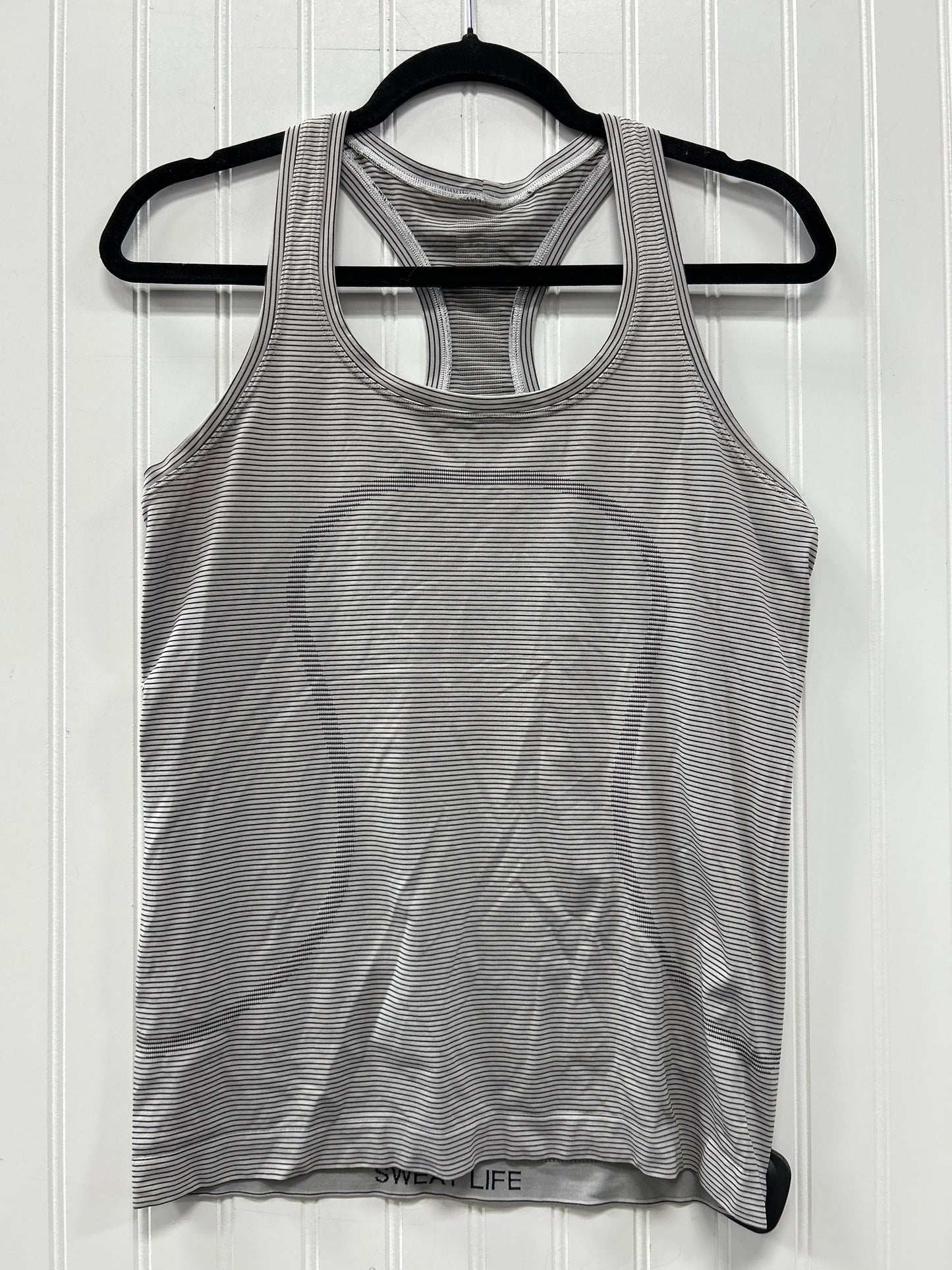 Athletic Tank Top By Lululemon In Grey, Size:8