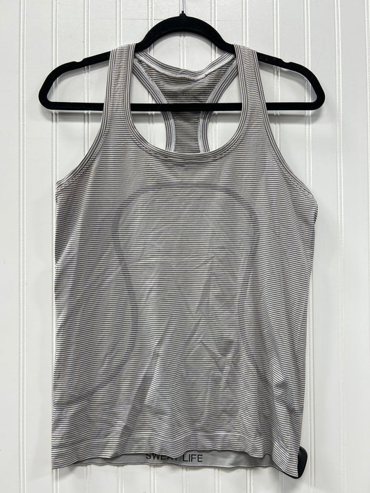 Athletic Tank Top By Lululemon In Grey, Size:8