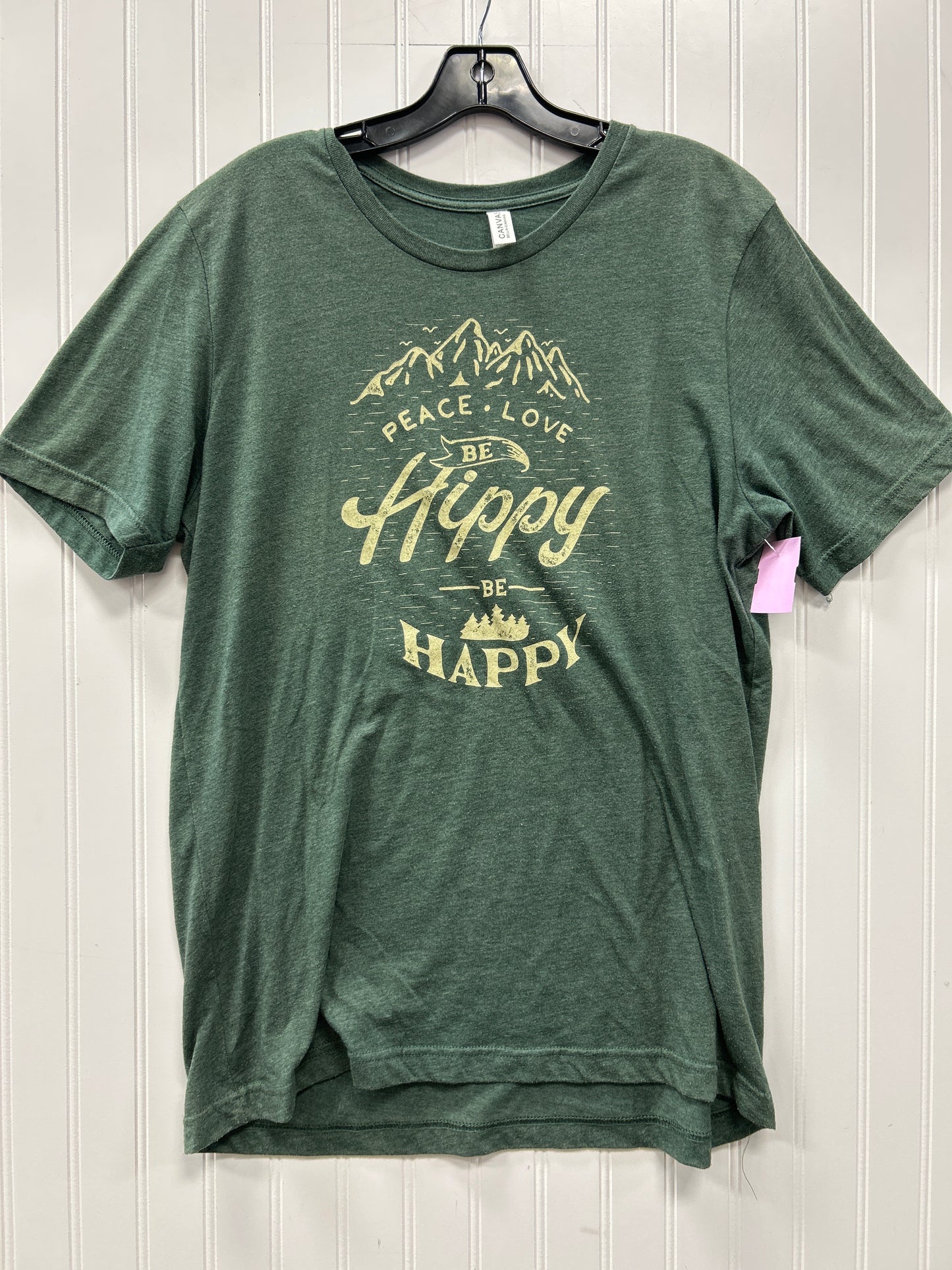 Top Ss By Bella + Canvas In Green, Size:L