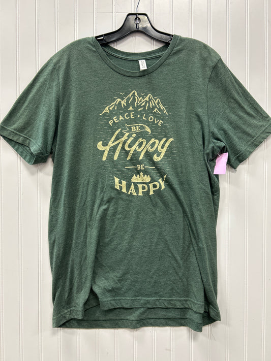 Top Ss By Bella + Canvas In Green, Size:L
