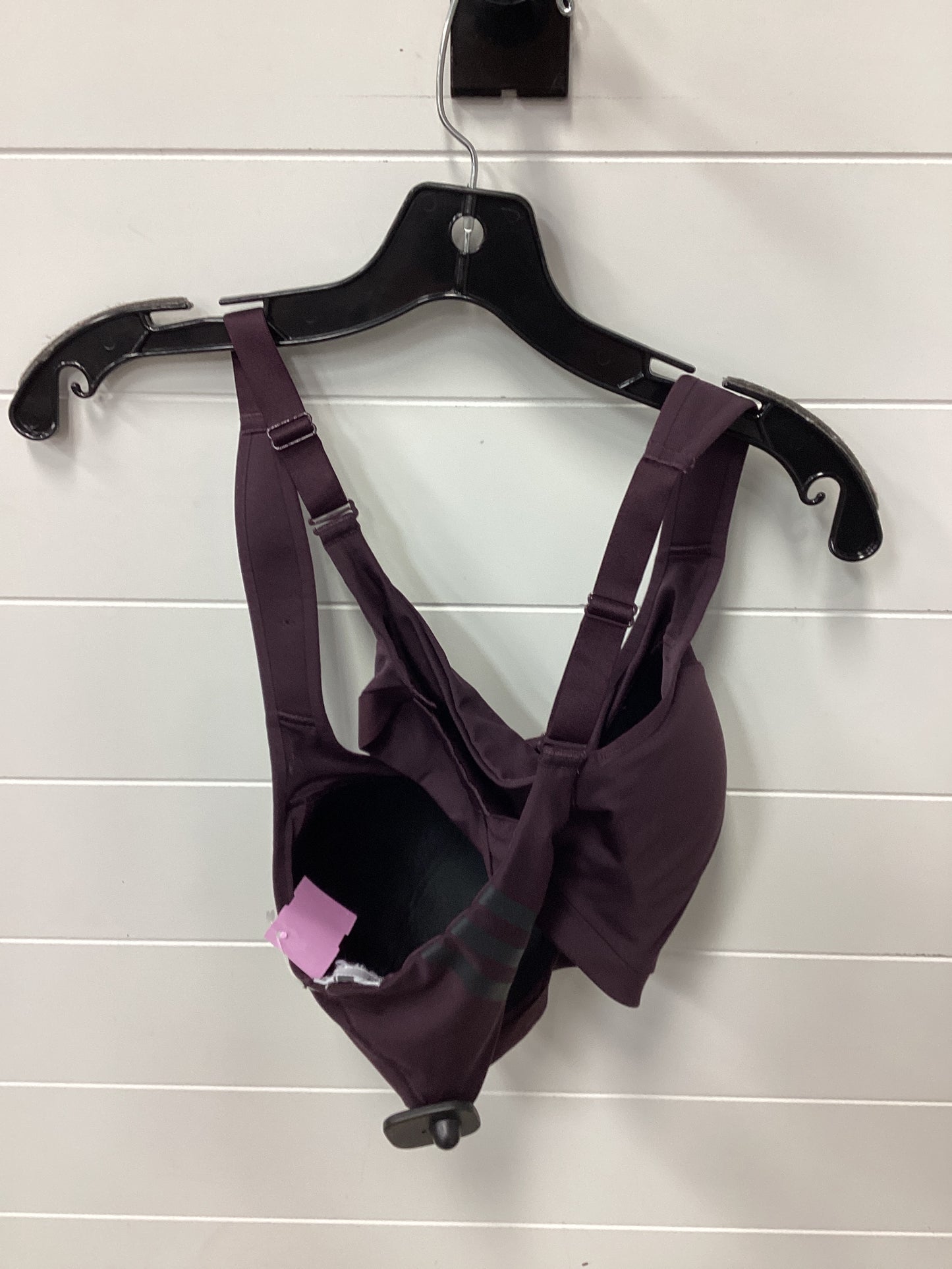 Athletic Bra By Adidas In Purple, Size:L