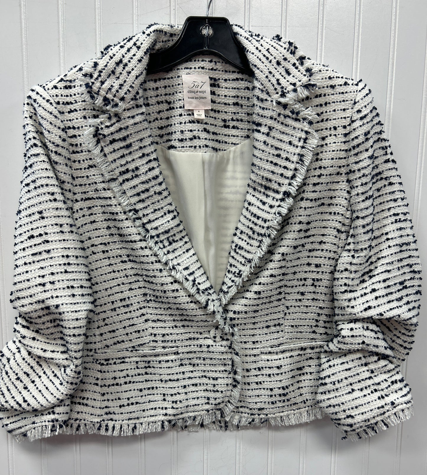 Blazer By Cinc A Sept In Cream, Size:4