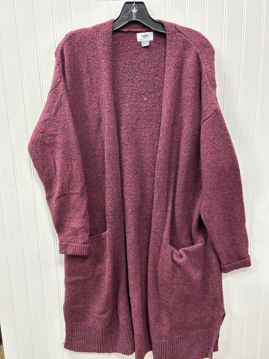 Sweater Cardigan By Old Navy In Purple, Size:M
