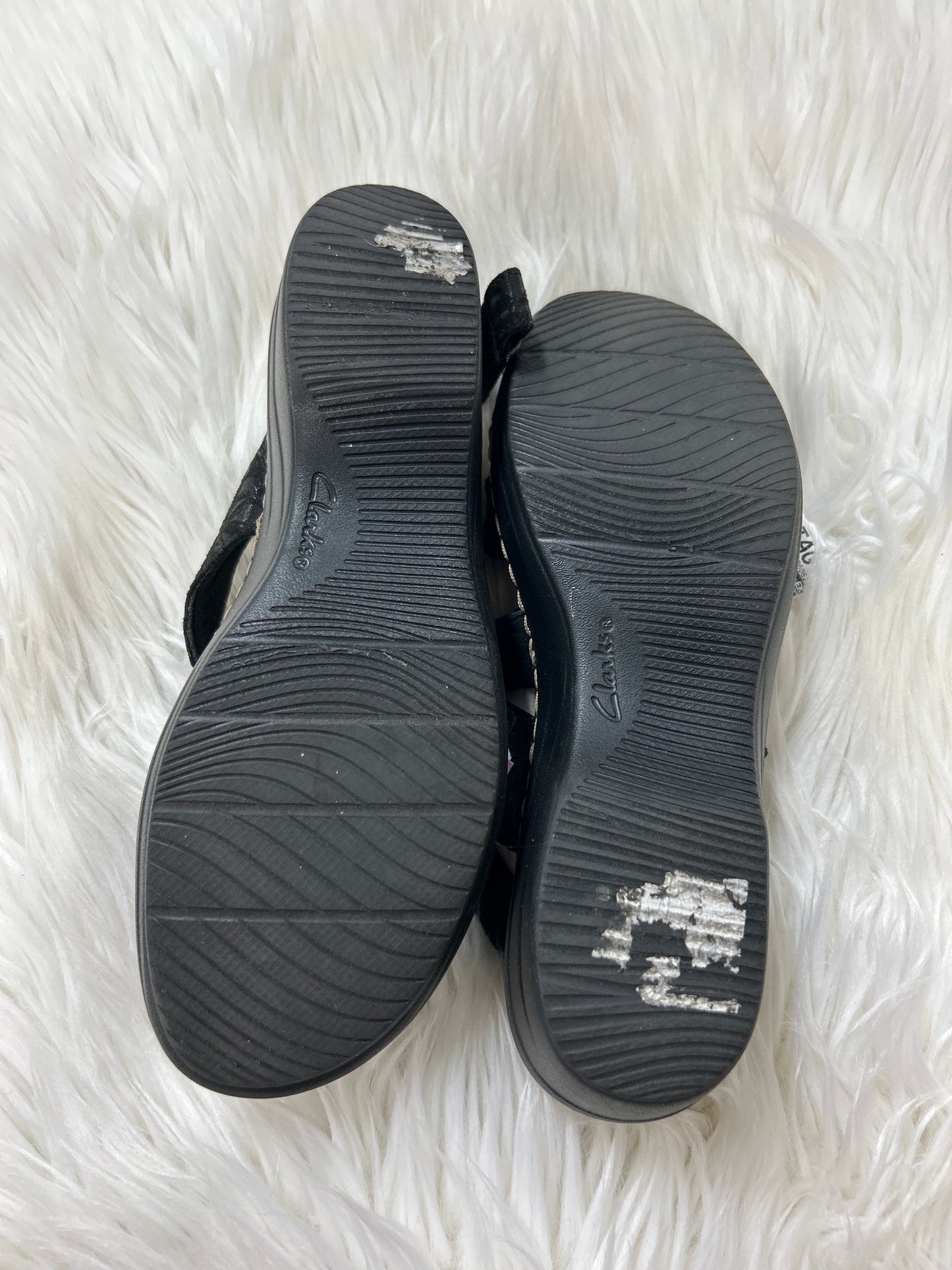 Sandals Heels Block By Clarks In Black, Size:8