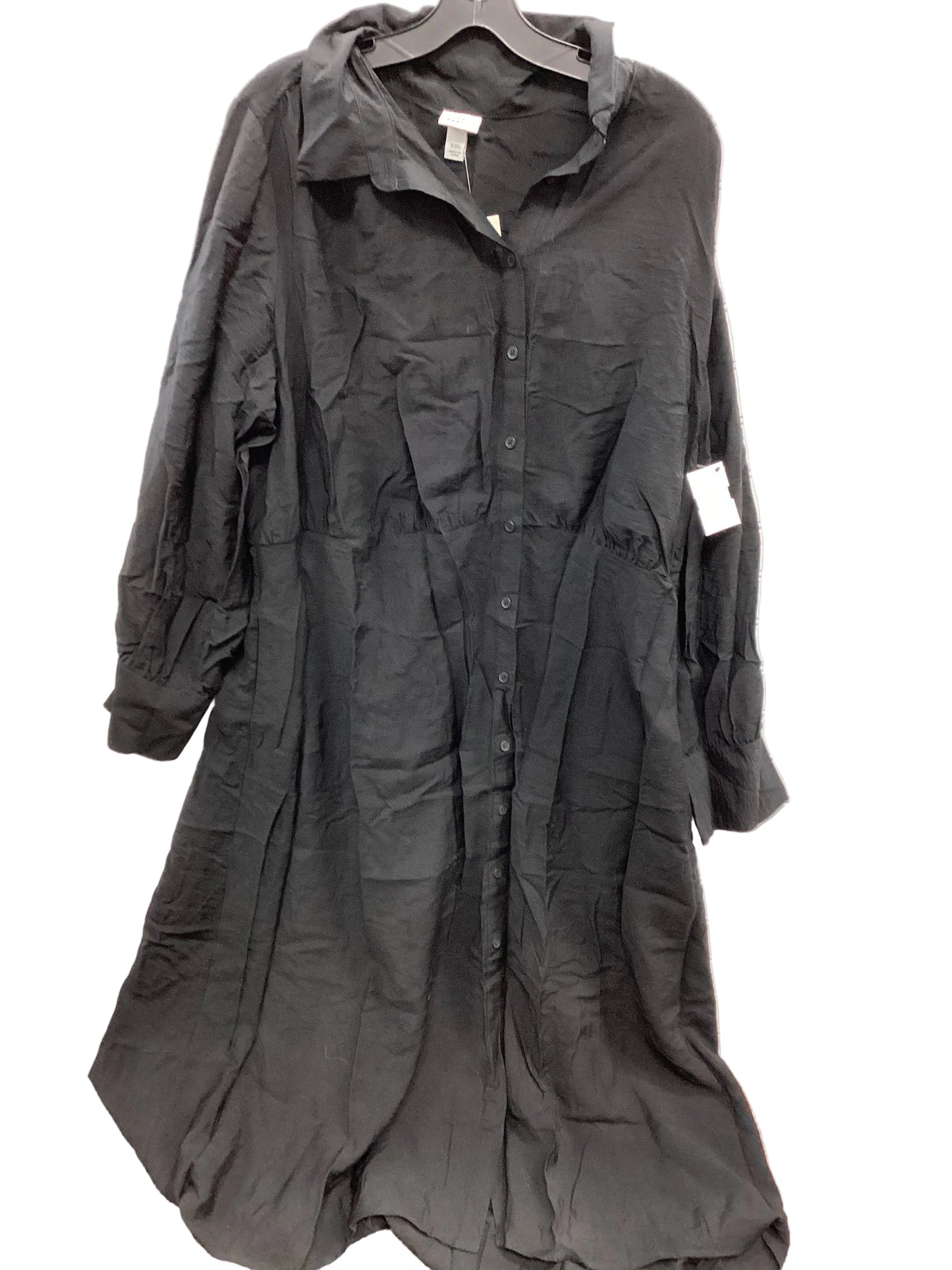 Dress Casual Maxi By A New Day In Black, Size:1X