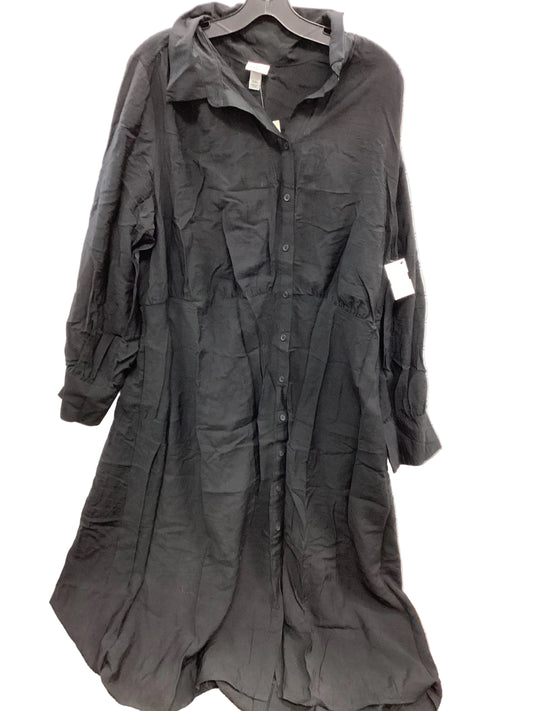 Dress Casual Maxi By A New Day In Black, Size:1X