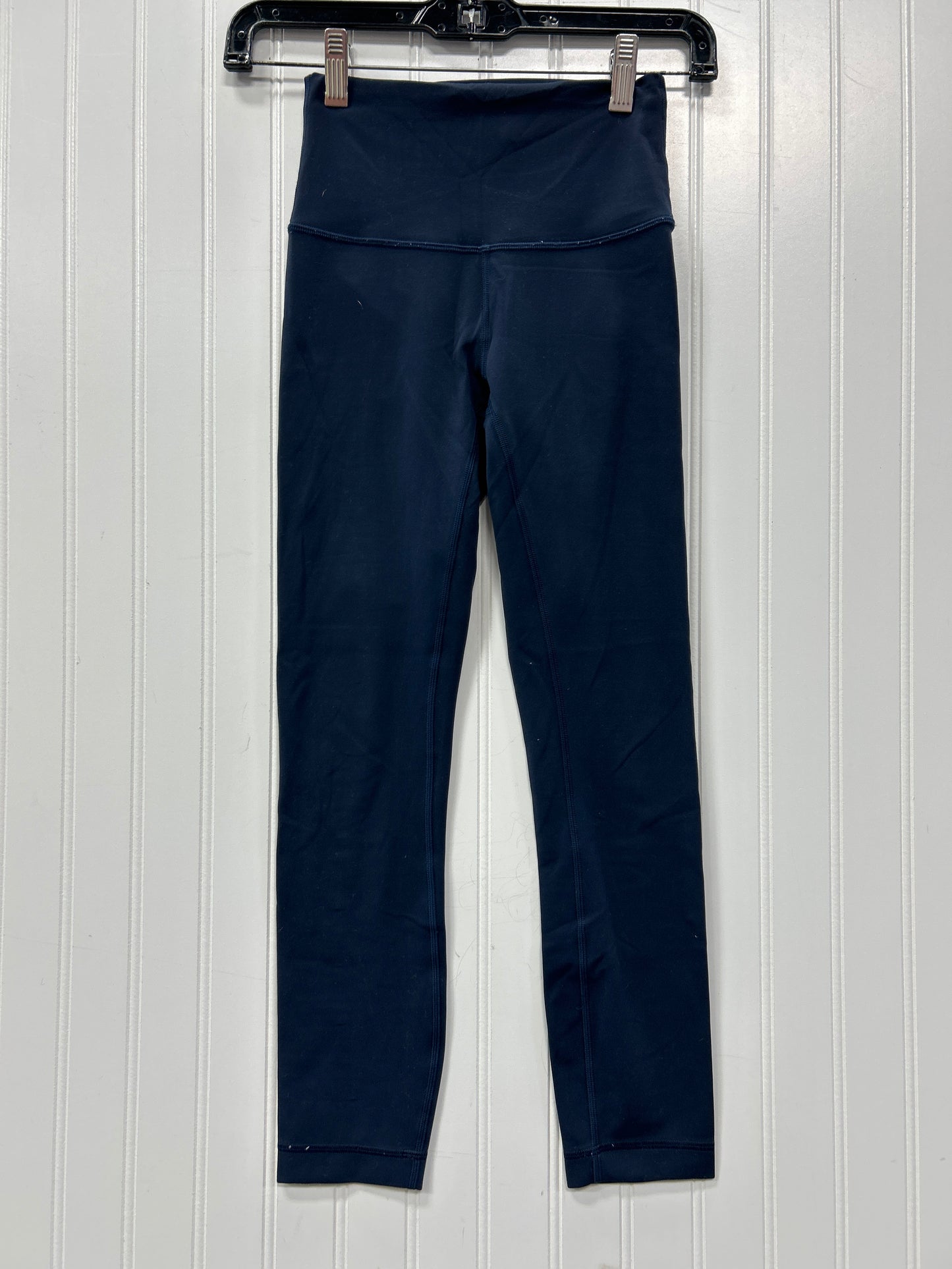 Athletic Leggings By Lululemon In Navy, Size:2