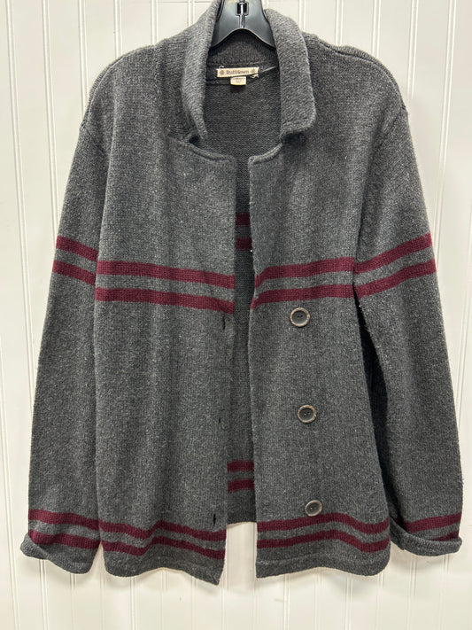 Sweater Cardigan By Ruff Hewn In Grey, Size:Xl