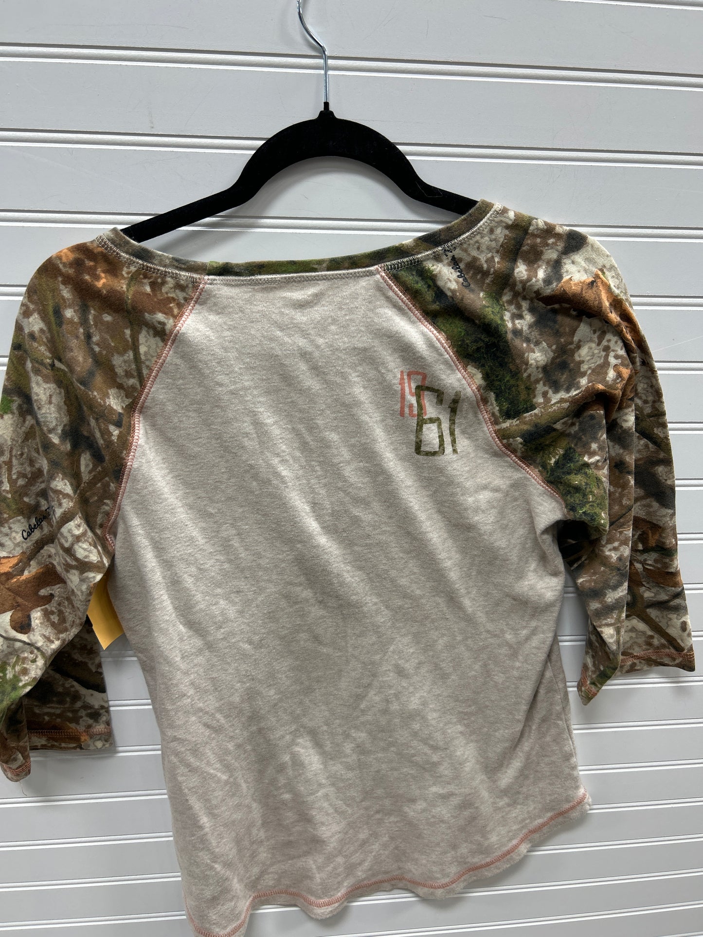 Top Ls By Cabelas In Cream & Green, Size:S