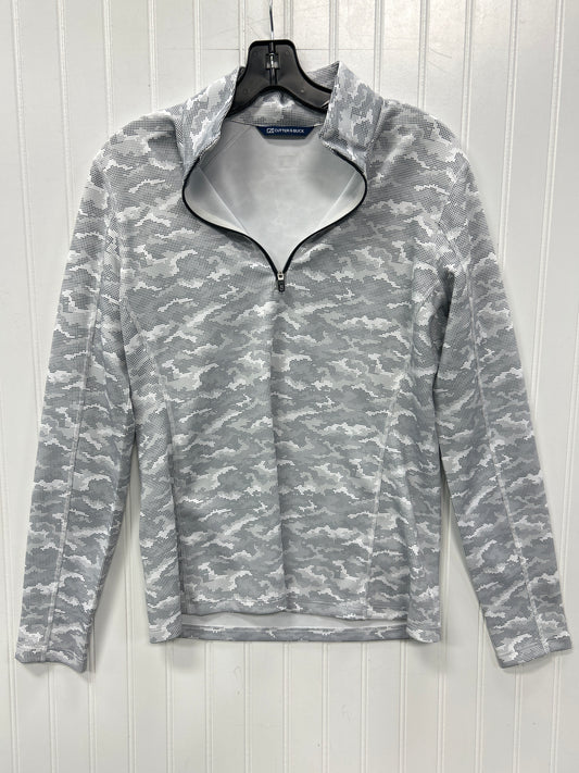 Athletic Top Ls Collar By Cutter And Buck In White, Size:M