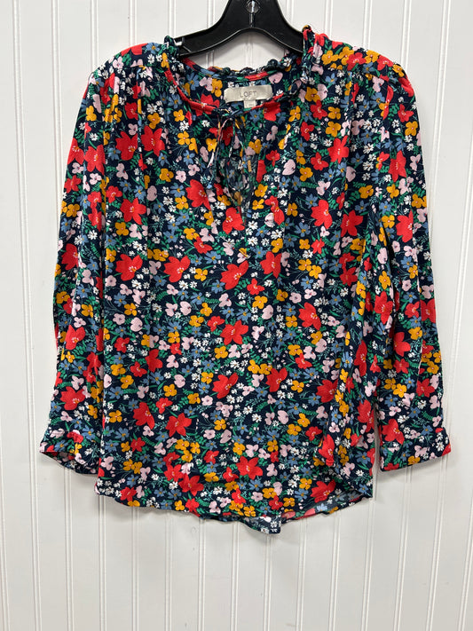 Top Ls By Loft In Navy, Size:L